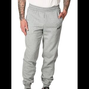 Puma men’s gray fleece lined sweatpants joggers M